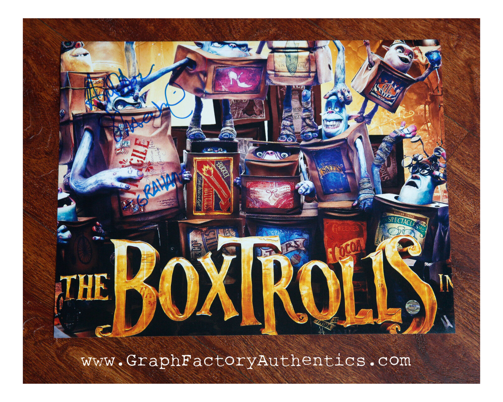 GFA Movie Directors * THE BOXTROLLS * Signed 11x14 Photo Poster painting MH5 COA