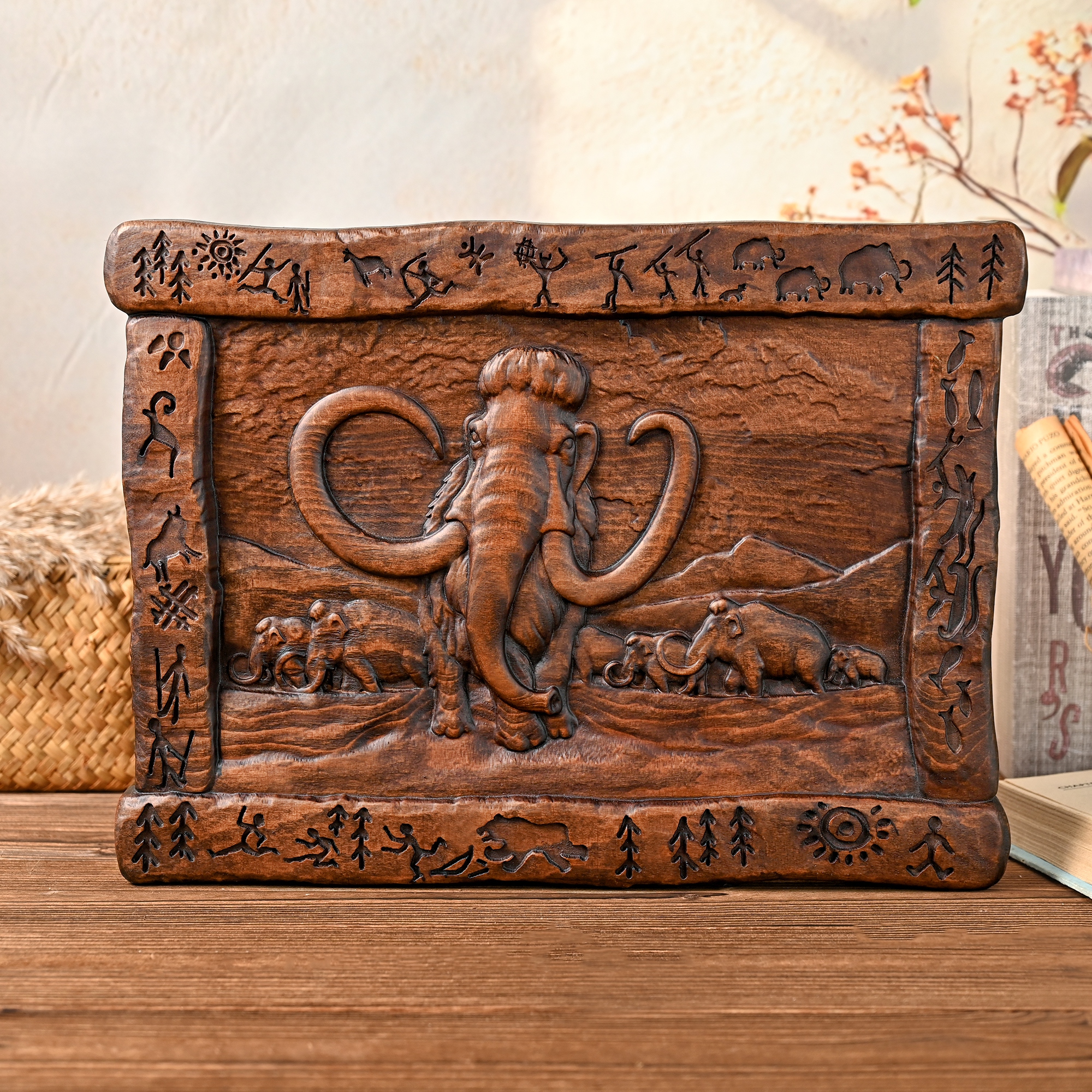 Beechwood Mammoth Relief: Embed Prehistoric Epics into Life