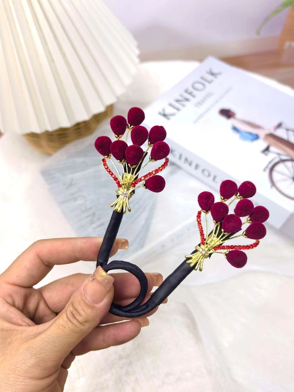 Women’s Minimalist Peacock Feather Flower Alloy Plating Inlay Rhinestones Hair Band