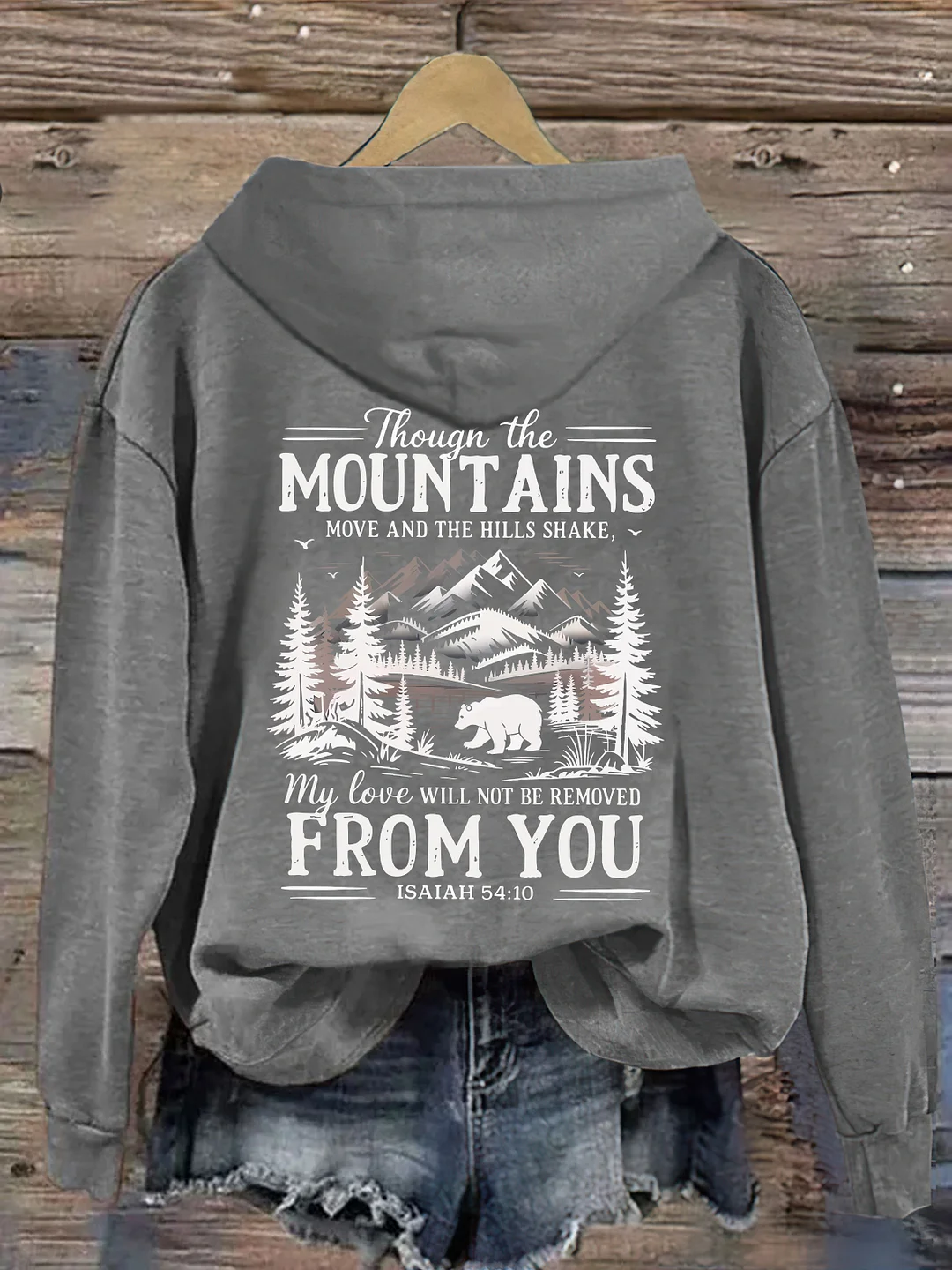 Though The Mountains Move Vintage Hoodie