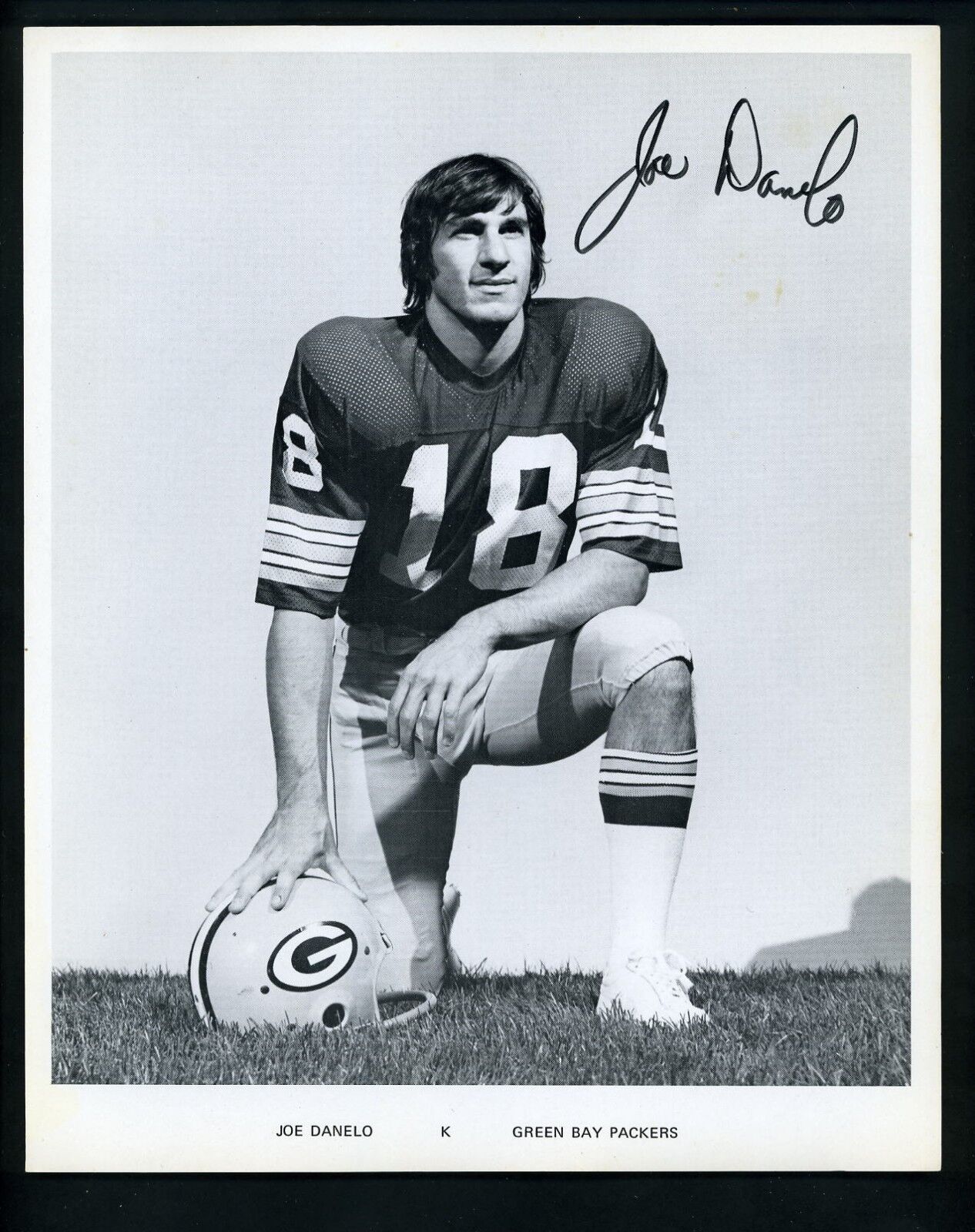 Joe Danelo Green Bay Packers circa 1975 Team Issued Premium Press Photo Poster painting