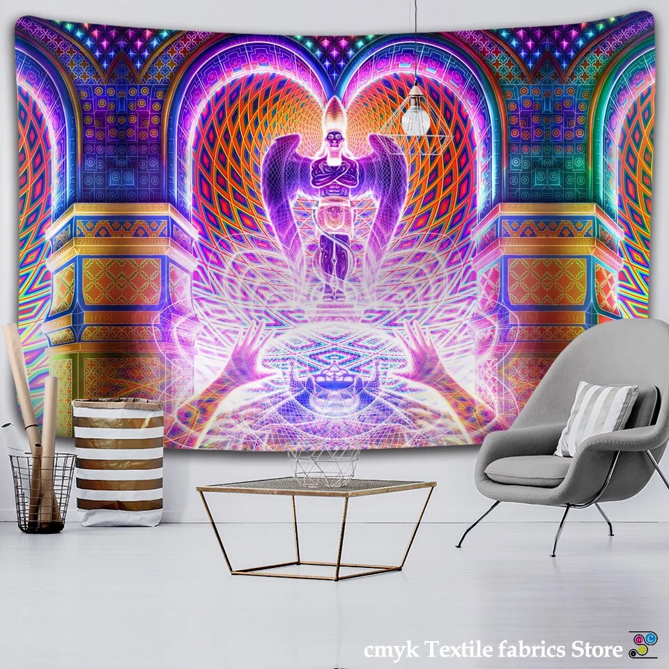 Mandela Wall hanging Tapestry psychedelic pattern yoga throw beach throw carpet Hippie Home Decor mandala Wall Tapestry Blanket