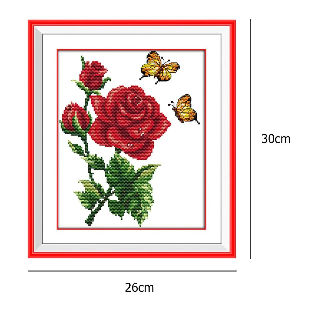 Cross Stitch - Rose(30*26cm)