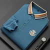 Business casual embroidered polo shirt