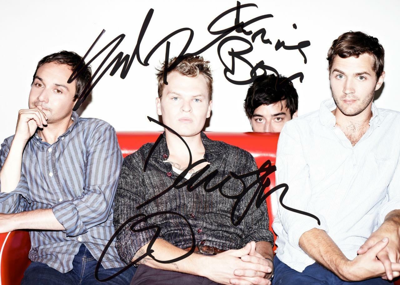 GRIZZLY BEAR BAND SIGNED AUTOGARPHED 10 X 8