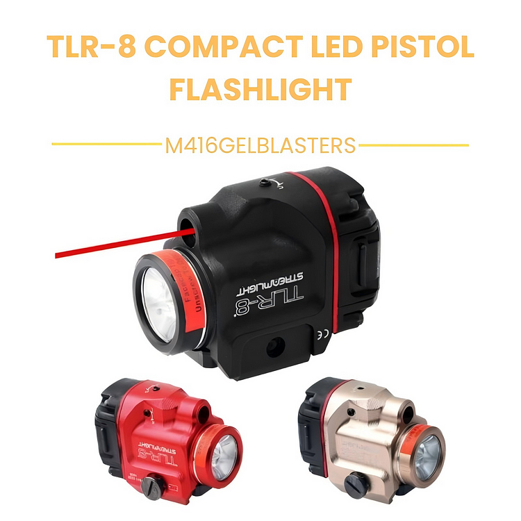 TLR-8 compact LED pistol light with green laser