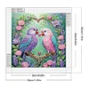 >SALE<30x30cm 4pcs Animal 5D DIY Special Shape Crystal Partial Diamond Painting Kit