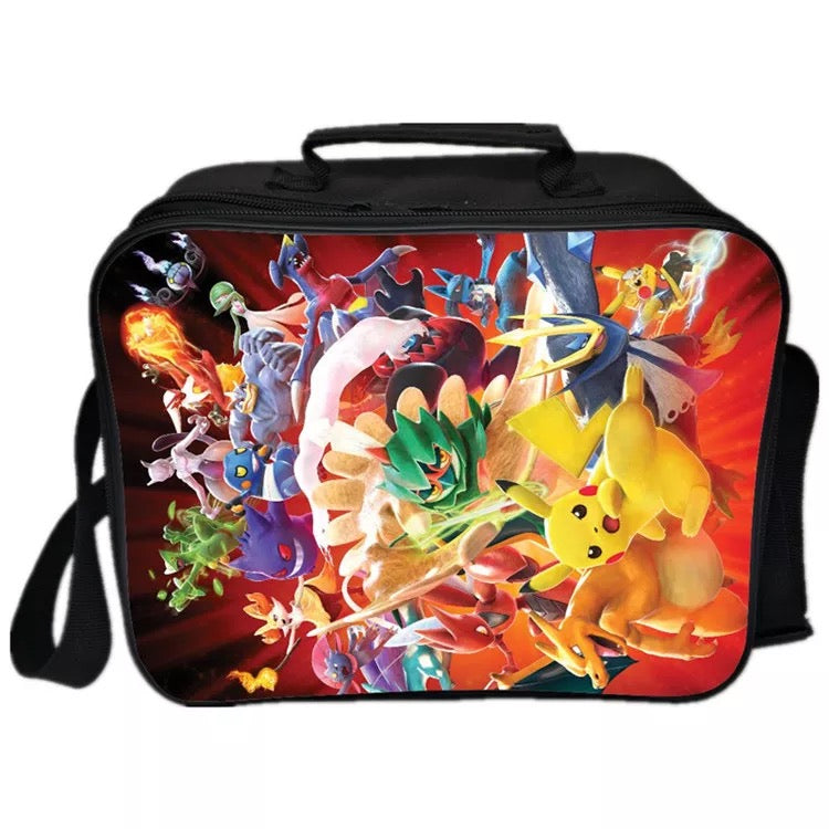 Mayoulove Detective Pokemon Go Pikachu #29 PU Leather Portable Lunch Box School Tote Storage Picnic Bag-Mayoulove