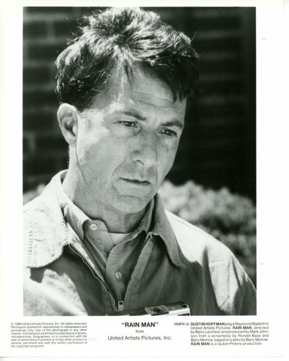 Dustin Hoffman Rain Man 1988 Original 8x10 Press Photo Poster painting