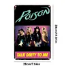Poison - Panneaux en &eacute;tain m&eacute;tallique(20*30cm/30*40cm) - Musique