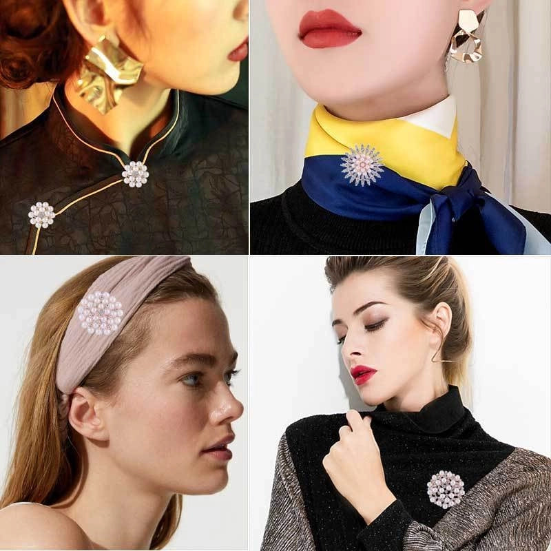 Elegant Glam Pin Heart Shape Flower Bow Knot Alloy Plating Artificial Pearls Women’s Brooches