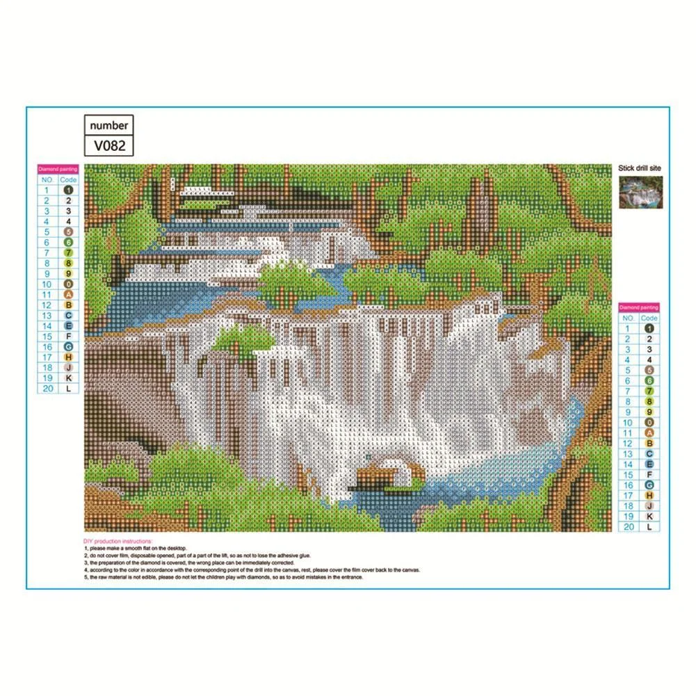 Diamond Painting - Full Round Drill - Forest Of The Water(40*30cm)