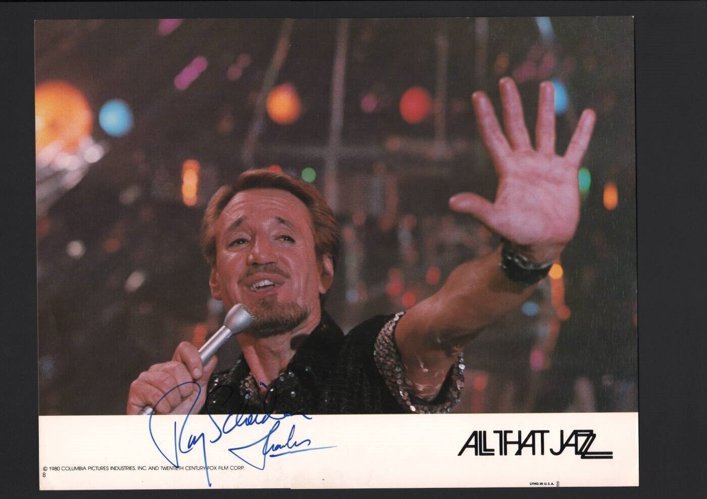 Roy Scheider - Signed Autograph Lobby Card - All That Jass