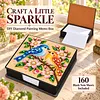 PU 5D Pearl Diamond Painting Kit Note Box DIY Diamond Art Notepad Box with 160 Sheets of Paper (Birds)