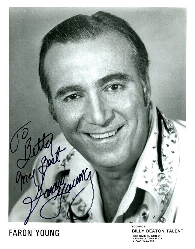 FARON YOUNG Signed Photo Poster painting