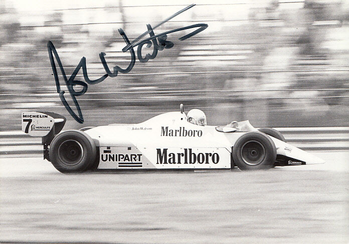 John Watson Hand Signed Marlboro Team McLaren Photo Poster painting 7x5 5.