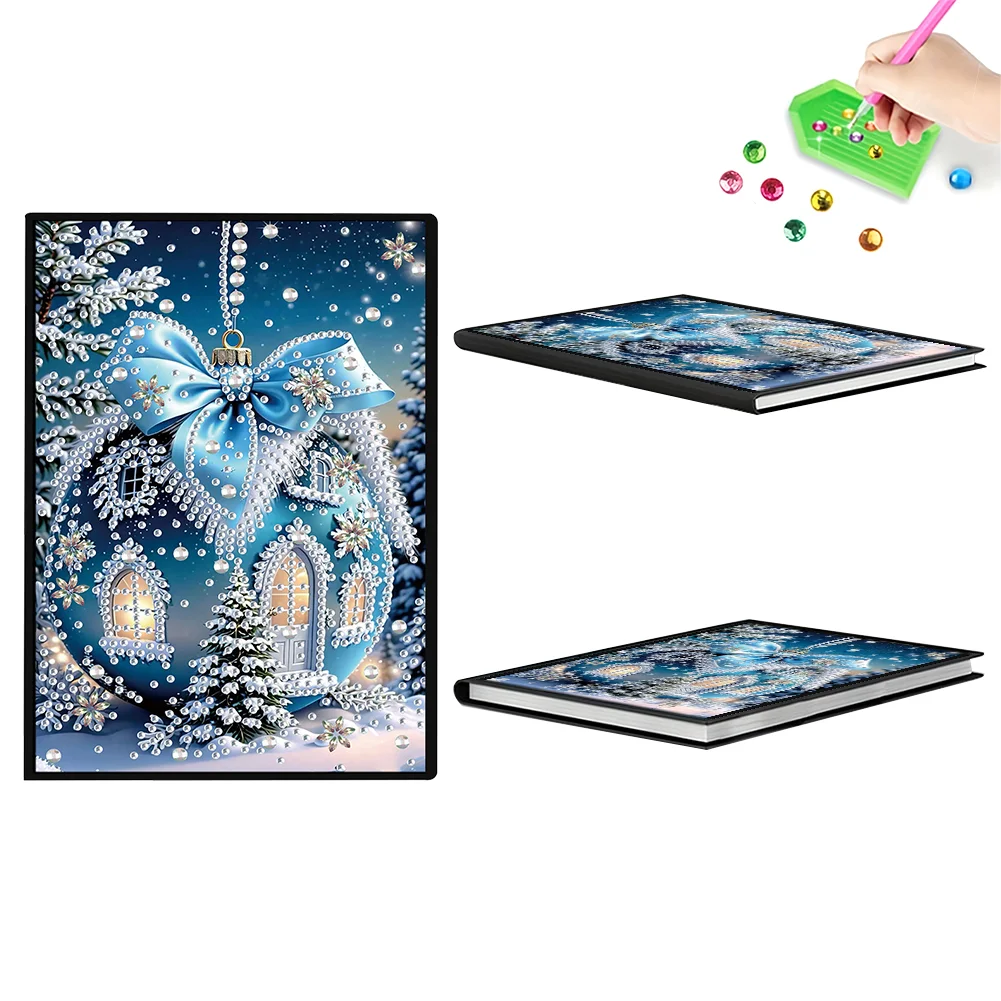 50-Page A5 Igloo Diamond Painting Notebook for Adult Holiday Birthday Gift