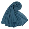 Plain Color Women Sweat Cloth Long Hijab Scarf Shawl