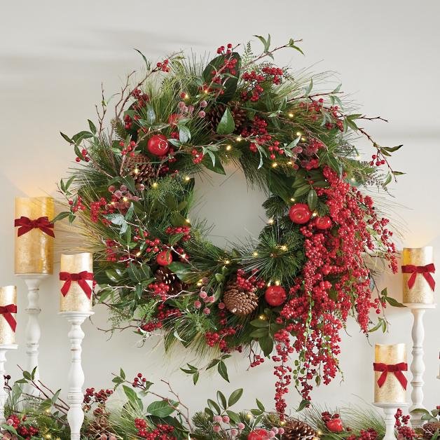 Winter Berry Cordless Wreath