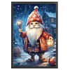 >SALE<Full Embroidery Cotton Thread 11CT Printed Christmas Gnome Cross Stitch 40x60cm