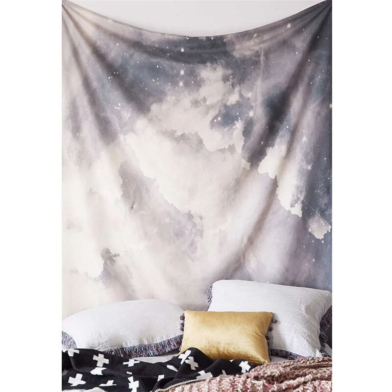 The Moon Tapestry Wall Hanging Galaxy Night Sky Psychedelic Wall Tapestry Mandala Wall Cloth Tapestries Wall Carpet Beach Towel