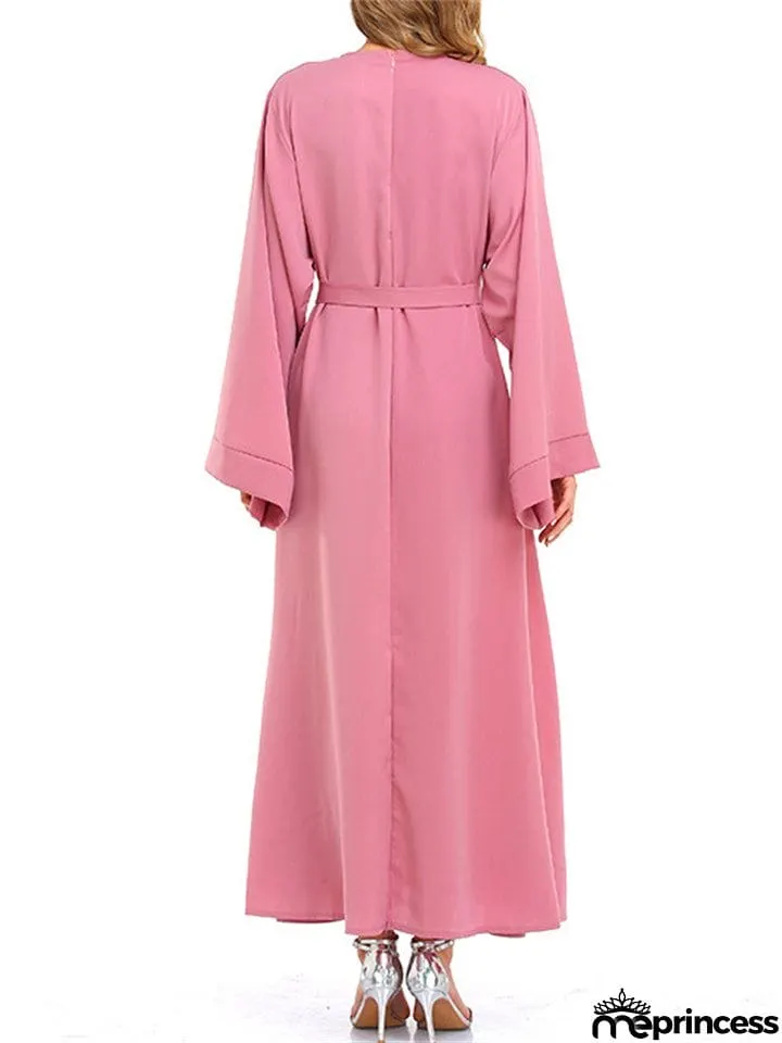 Women's Muslim Liturgical Spring Fall Middle Eastern Dresses