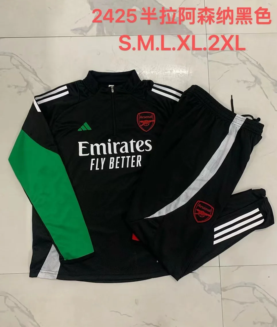 24/25 Arsenal Half-Pull Training Kit Football Thai Quality