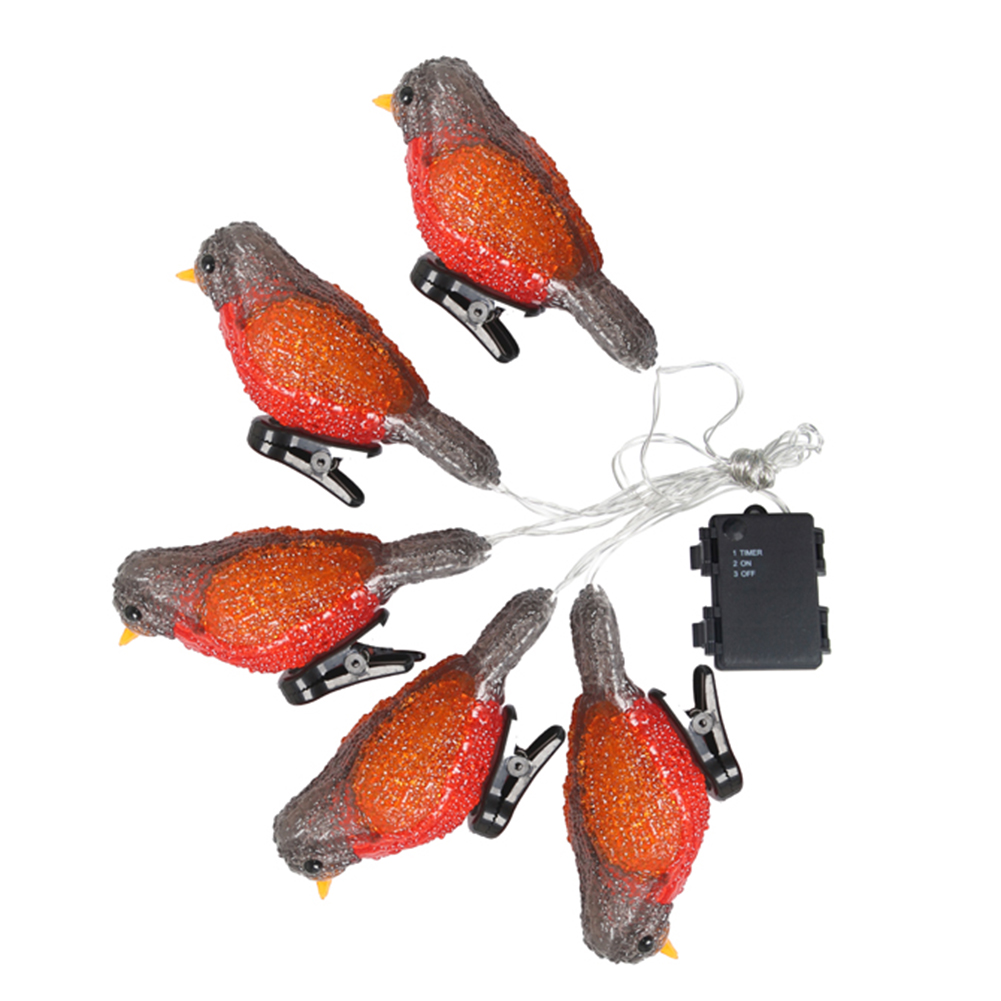 

Waterproof 5 LED Acrylic Bird Lights String Holiday Decoration Fairy Lamp, 501 Original