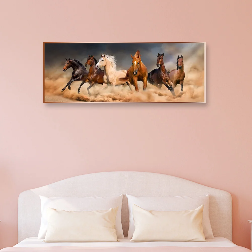 Diamond Painting - Full Round Drill - Horse(80*30cm)