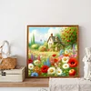 Diamond Painting -DIY Round Drill House Flowers(40x40cm)