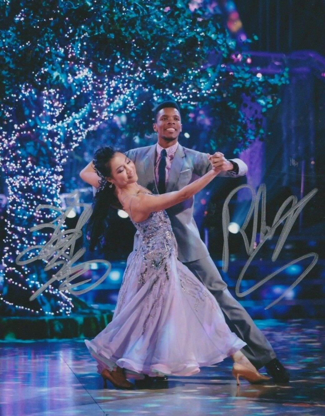 Rhys Stephenson / Nancy Xu **HAND SIGNED** 10x8 Photo Poster painting ~ Strictly Come Dancing