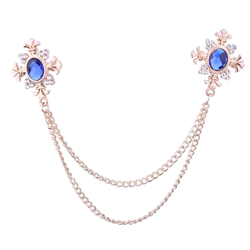 Fashion Flower Alloy Zinc Diamond Men’S Brooches