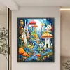 Mushroom Town-11CT Stamped Cross Stitch 65*80cm/25.59*31.5in (Big Size) tapestrymarket