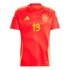 LAMINE YAMAL #19 Spain Home Soccer Jersey EURO 2024