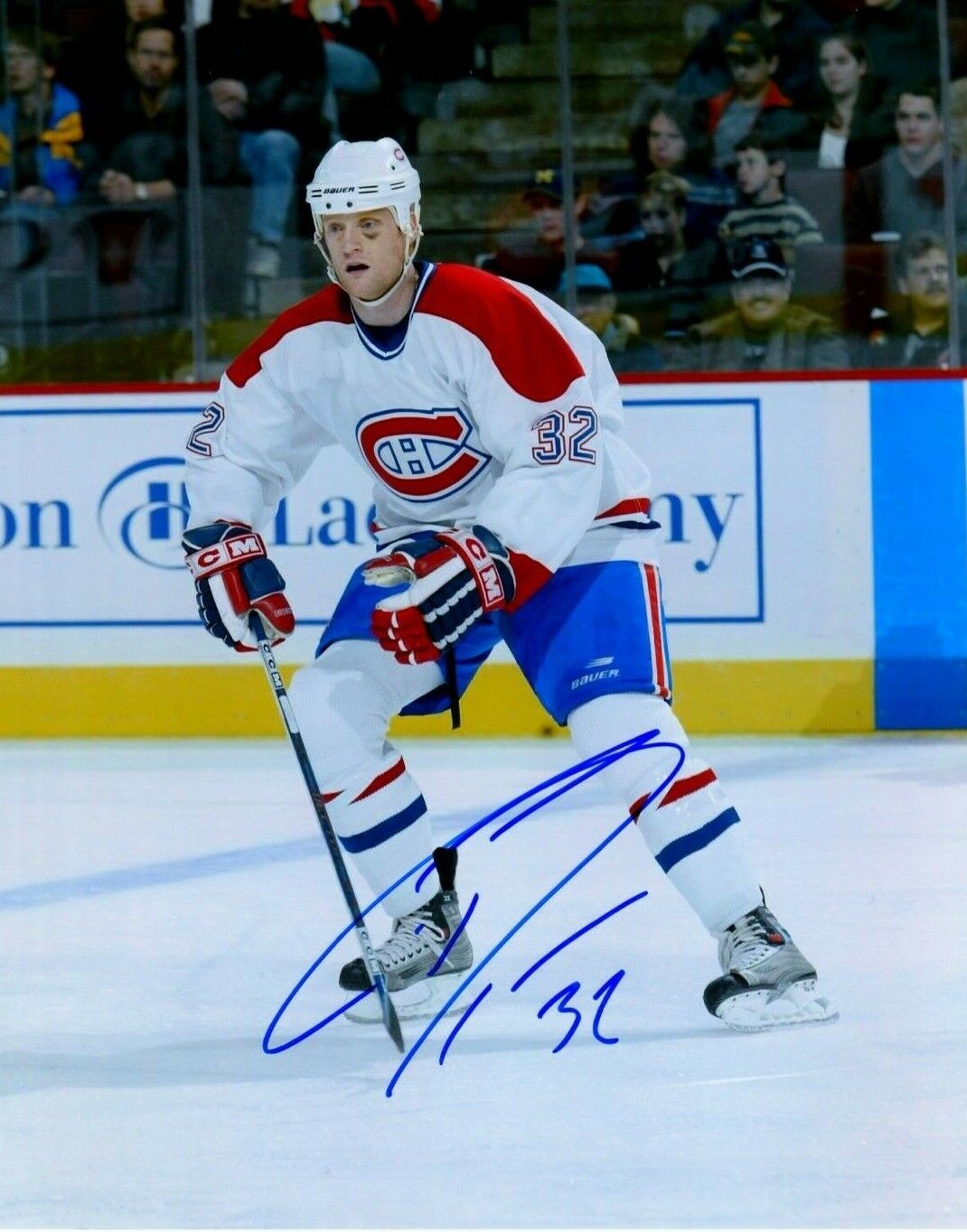 GORDIE DWYER autographed SIGNED MONTREAL CANADIENS 8X10 Photo Poster painting