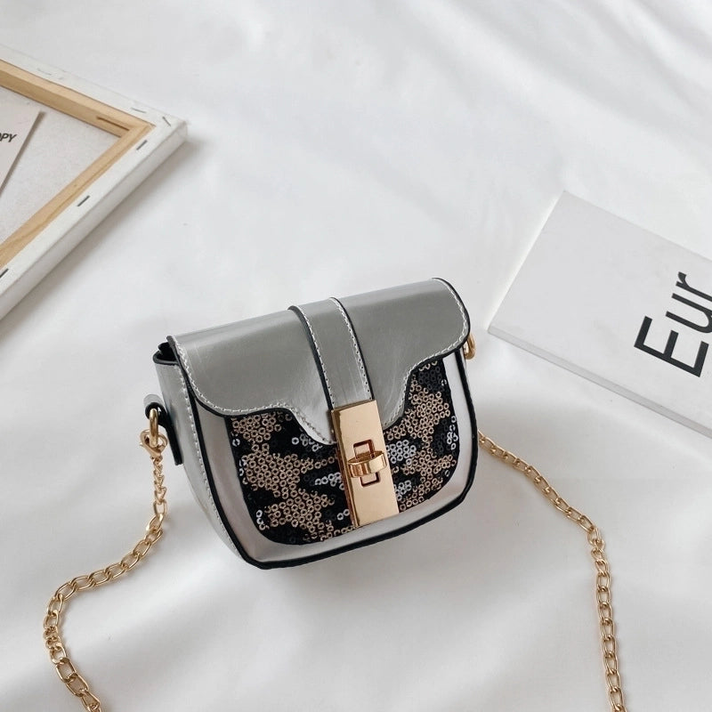 Girl’s All Seasons Pu Leather Streetwear Shoulder Bag Chain Bag