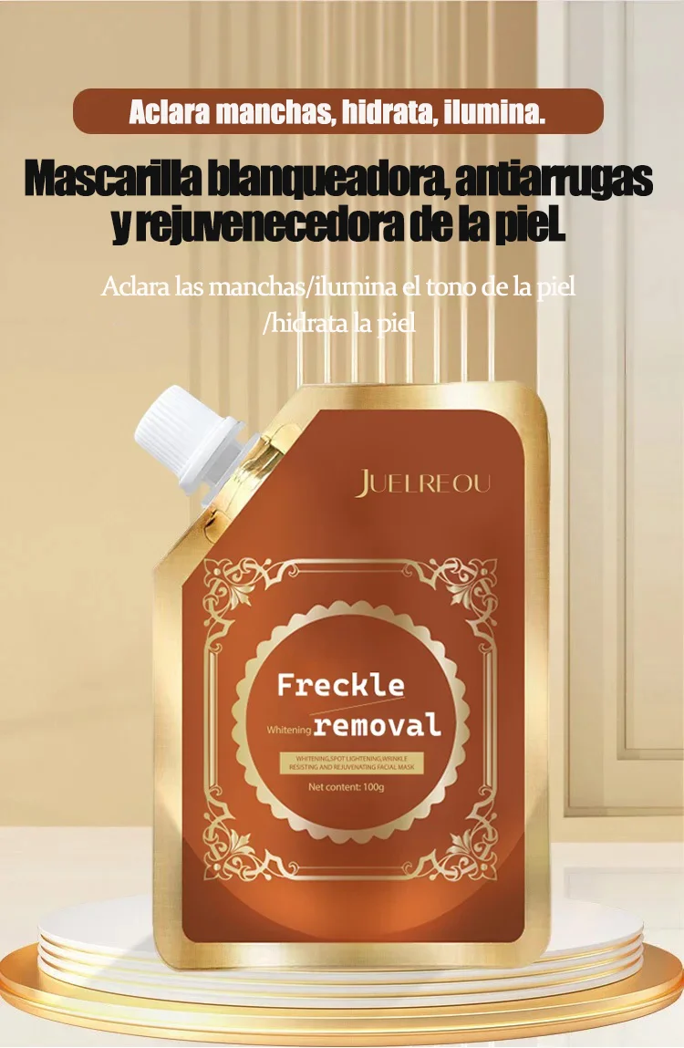 Mascarilla facial antiarrugas para manchas oscuras y claras de dos semanas