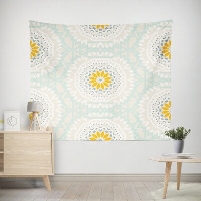 Decorative Bohemian Tapestry Printed White Tapestry Home Decor