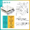 Precision micro-adjustment XY axis displacement platform, stainless steel LBX/LBY-40/50/60/70/80/100 manual slide