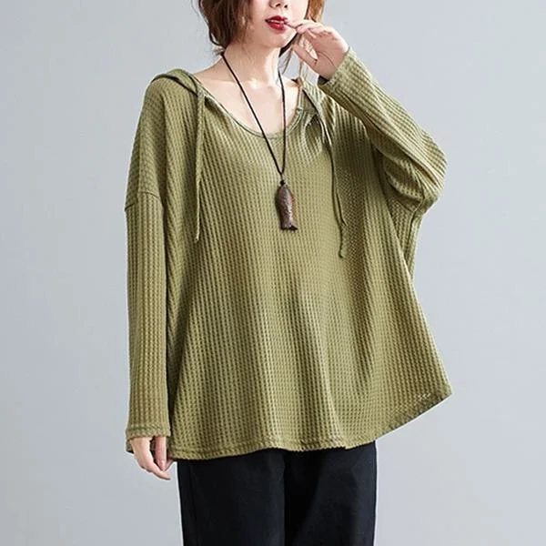 2020 Simple Style Solid Color Loose Comfortable Ladies Pullovers Sweatshirts