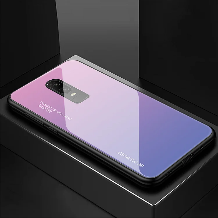 Gradient glass full protective case, suitable for oneplus