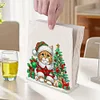 Diamond Painting Acrylic Double Sided Christmas Paper Towel Storage Rack Decor