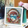 5D DIY Partial Special Shaped Drill Diamond Painting With Frame Kit Hat Decor 19.2x19.2cm