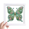 5D DIY Partial Special Shaped Drill Diamond Painting Kit Butterfly Decor With Frame Kit 18x18cm