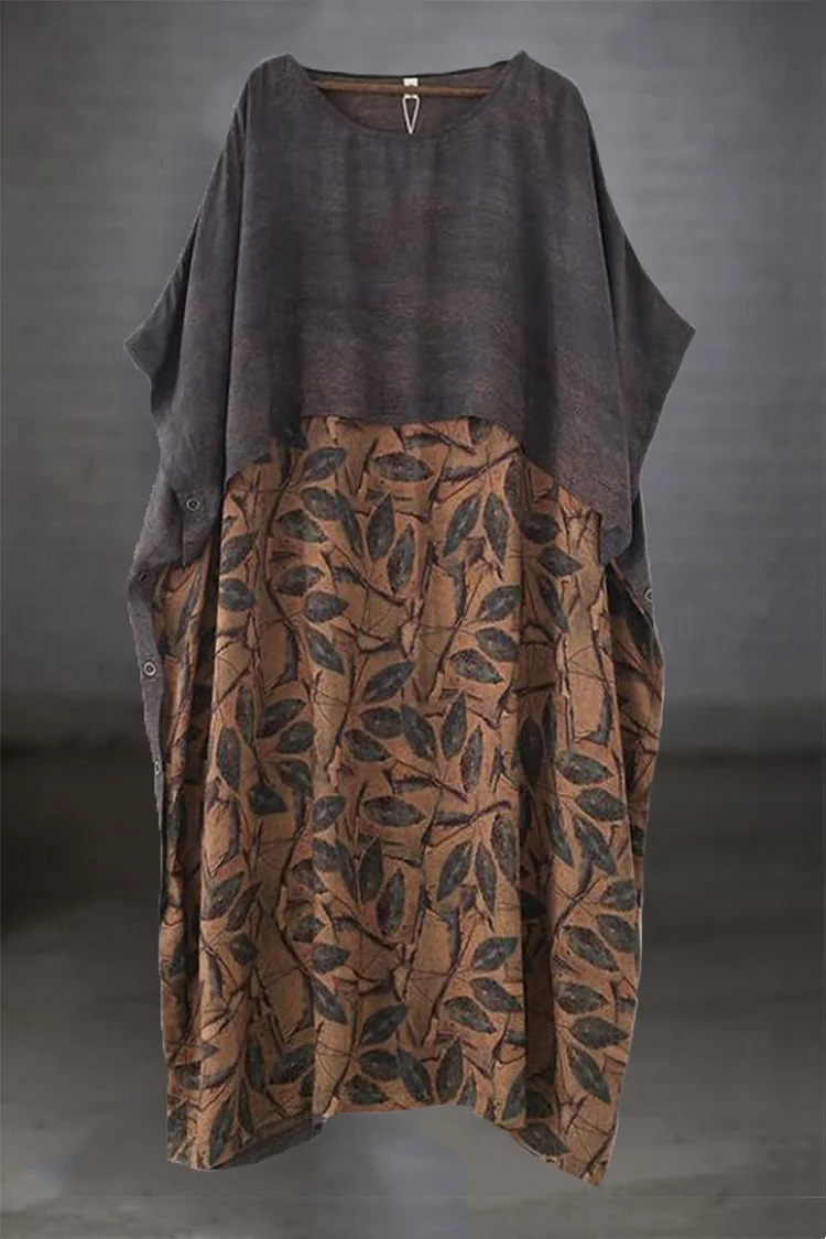 Printing Vintage Short Sleeve Dress