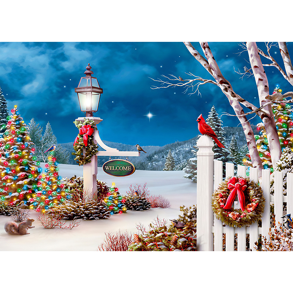 

Snow Christmas - Round Drill Diamond Painting - 40*30CM, 501 Original