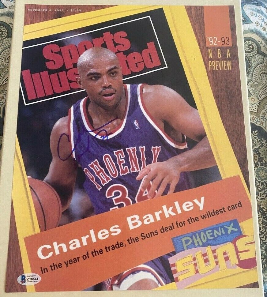 Charles Barkley signed autographed 11x14 Photo Poster painting sports illustrated cover 76ers