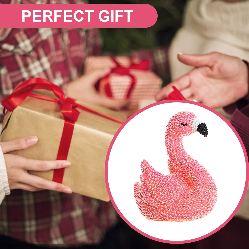 DIY Flamingo Diamond Painting Night Light Diamond Painting Bedside Lamp for Kid Gift