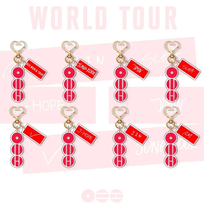 BTS V&JUNGKOOKクリーニングクロス・コースター・アルバムキーホルダー BTS 2026 New World Tour Concert Acrylic Keychain Charm | Kpop Merch