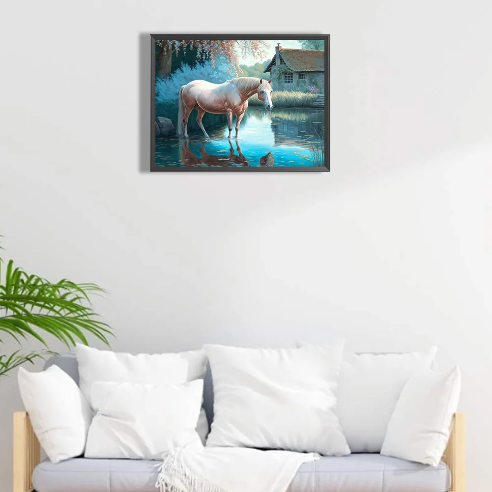 Diamond Painting - Full Round Drill - Horse(Canvas|40*30cm)